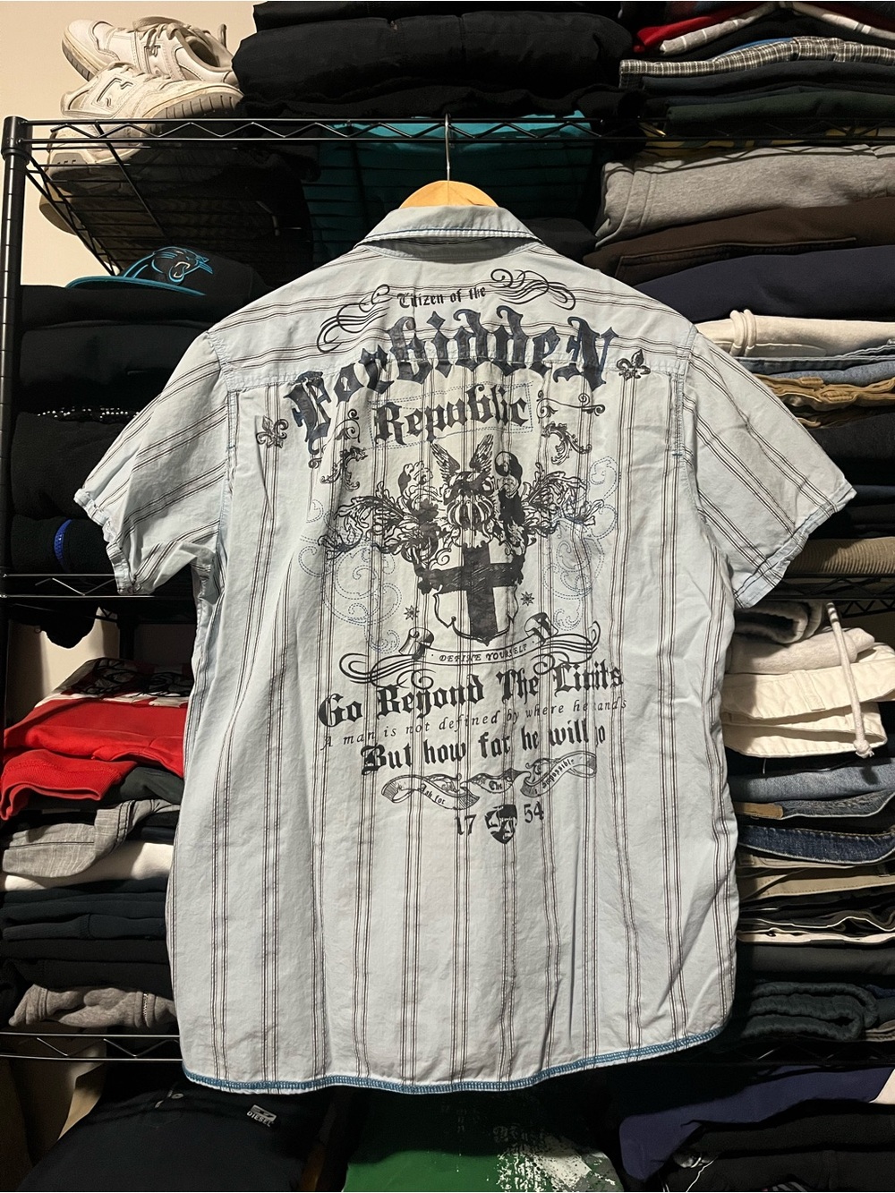 Noize Light Blue Short-Sleeve Graphic Shirt